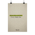Better Than Yesterday — Discipline Motivational Poster | Gym & Office Wall Art