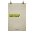 Fear is Temporary, Regret is Forever — Motivational Poster | Wall Art