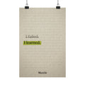 I Failed. I Learned. — Motivational Poster | Discipline Wall Art