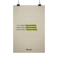 Keep Working — Motivational Discipline Poster | Gym & Office Wall Art